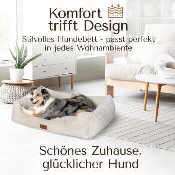 Freudentier Orthopädisches Hundebett Cord, Bild 3 von 3